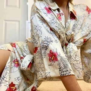 SOLD ZARA Oversized Printed Shirt